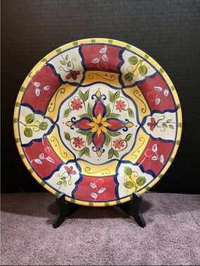 Pier 1 Decorative Earthenware plate. VALLARTA